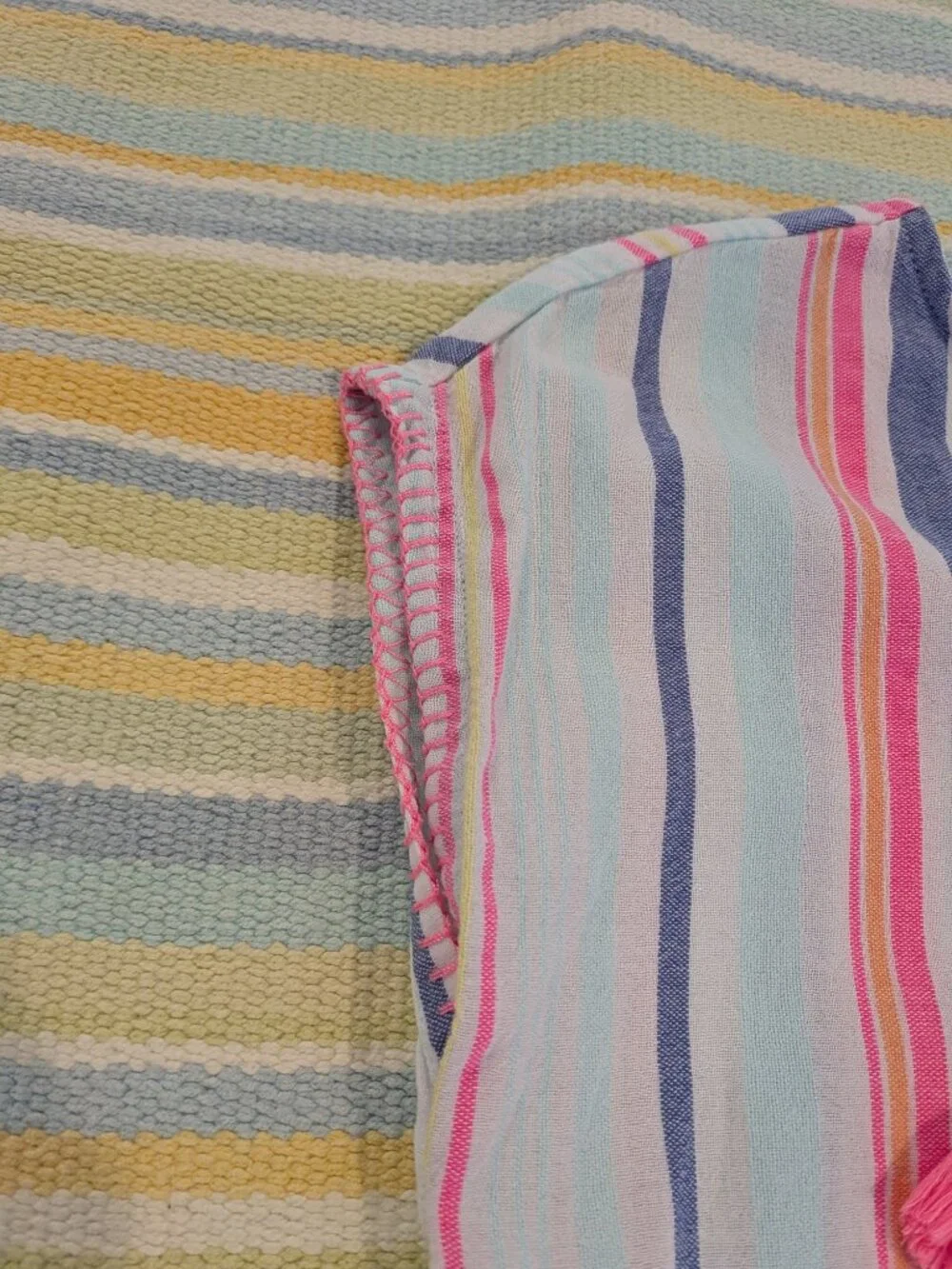 ⭐ Girls Vineyard Vines striped swim beach cover up small 7-8